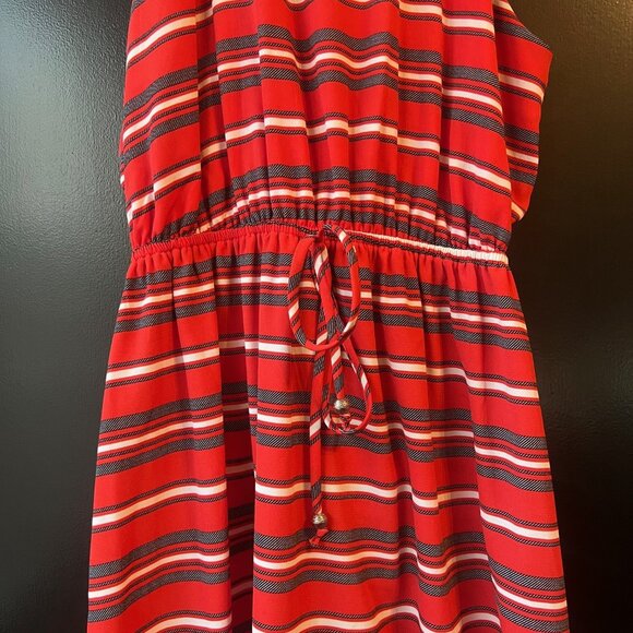 Soprano - Striped elastic waist racer back dress - Size Small - Picture 2 of 5